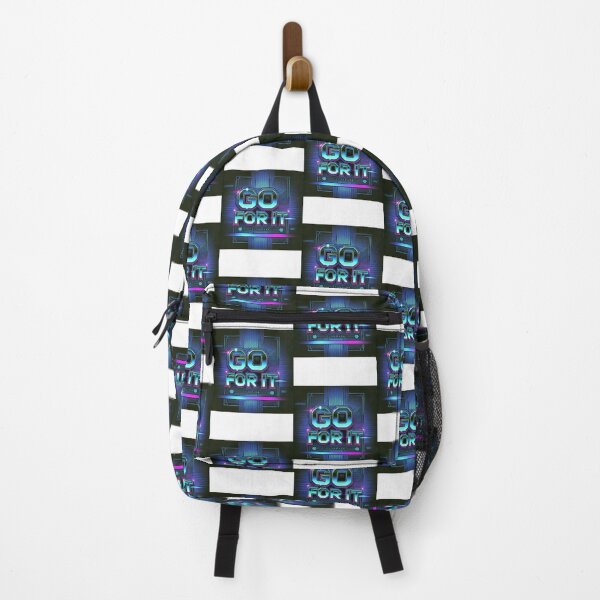 Item preview, GO FOR IT – Neon Cyberpunk Motivation! designed and sold by Asfyi.