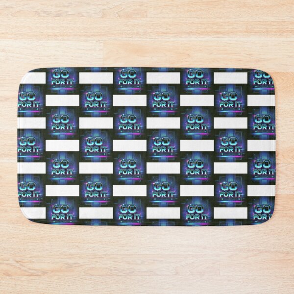 Item preview, GO FOR IT – Neon Cyberpunk Motivation! designed and sold by Asfyi.