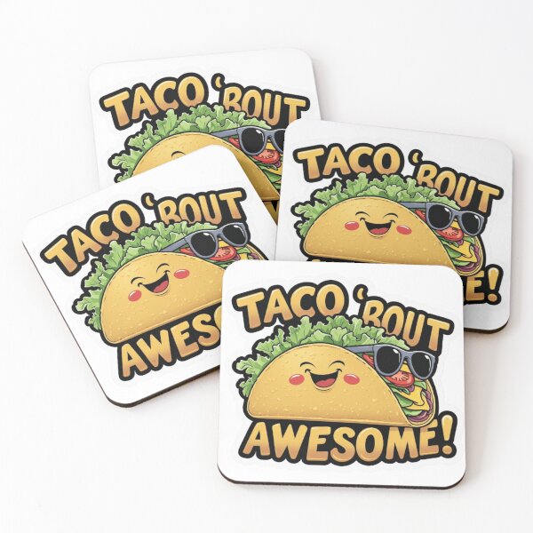 Item preview, Taco ‘Bout Awesome Funny Cute Taco designed and sold by DreamyDesigns17.