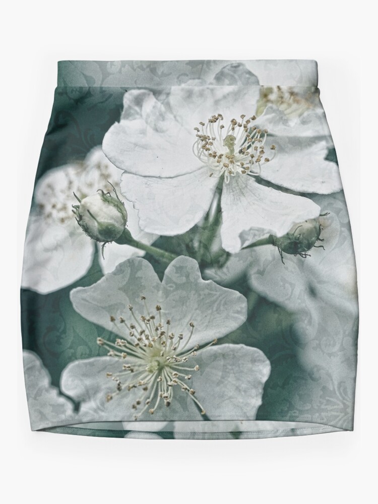 Disover Rose Brocade Mini Skirt