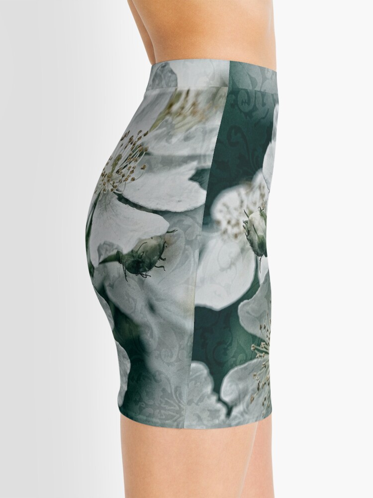 Discover Rose Brocade Mini Skirt