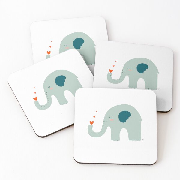 Item preview, Cute Lovely Baby Elephant Art designed and sold by coloringmaye.