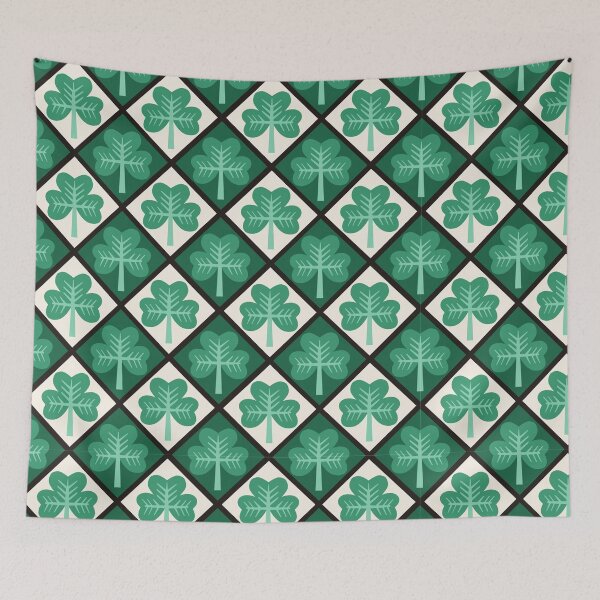 Item preview, St Patrick shamrock plaid design  designed and sold by Inkworthy.