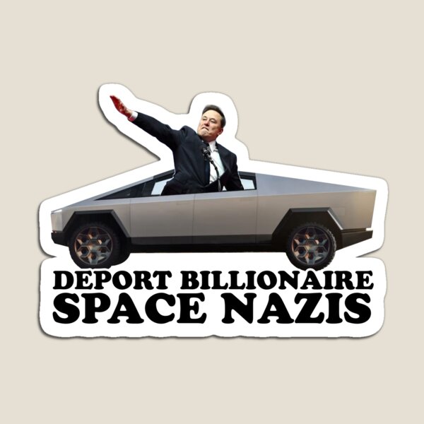 Vista previa del artículo con la obra «Deportar a Elon Musk», diseñado y vendido por Metro Bionic.