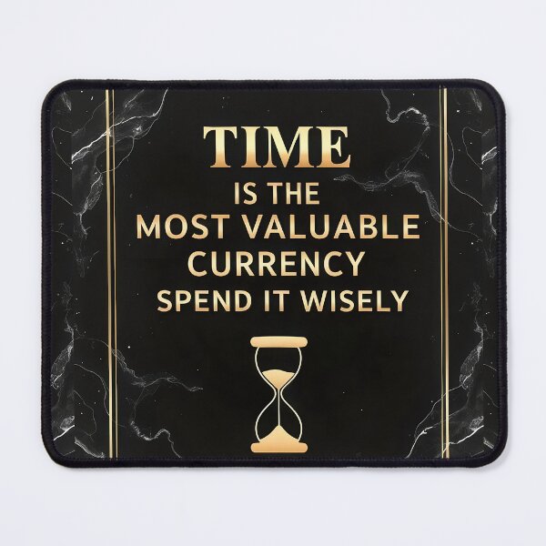 Item preview, Time Is the Most Valuable Currency - Luxurious marble background designed and sold by pixelated_echoes.