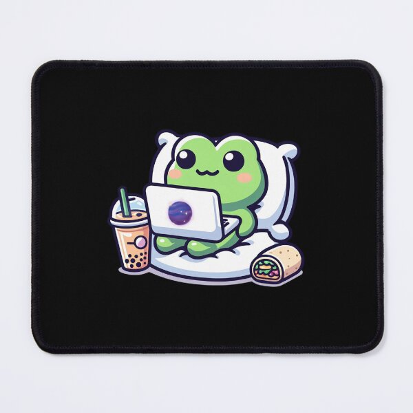 Item preview, Relaxed Programmer Frog - Cute Cartoon designed and sold by ATOTI.