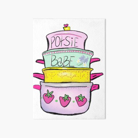 Item preview, Potsie Babe Pots and Pans Art designed and sold by disableddaydreamer .