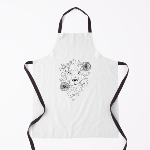 Item preview, Leo sunflower lion black line designed and sold by TheDoodlemancer.