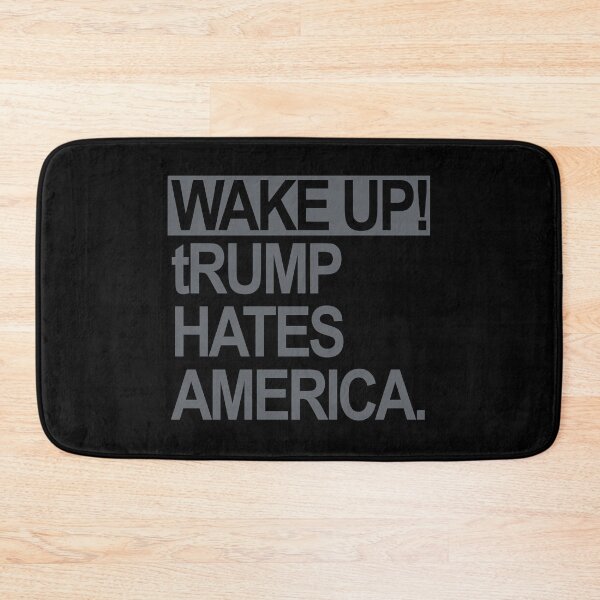 Item preview, Wake up - tRump Hates America (subtle gray) designed and sold by Thelittlelord.