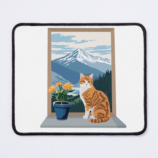Item preview, Mountain cat designed and sold by Nagore Illustrations.