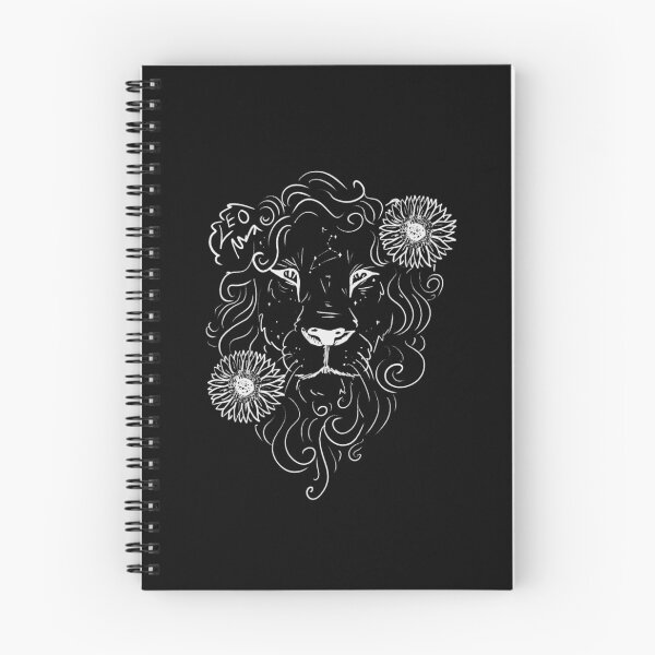 Item preview, Leo sunflower lion white designed and sold by TheDoodlemancer.