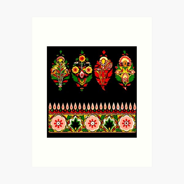Aperçu de l'œuvre Textile indien Coton indien Conception de tissu indien créée et vendue par Pixelchicken.