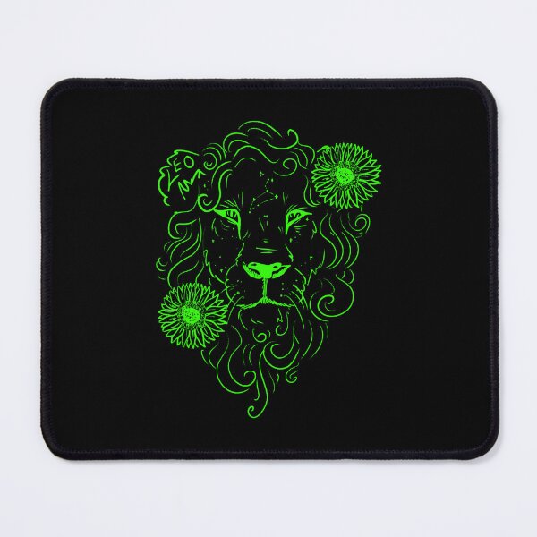 Item preview, Leo sunflower lion peridot green designed and sold by TheDoodlemancer.