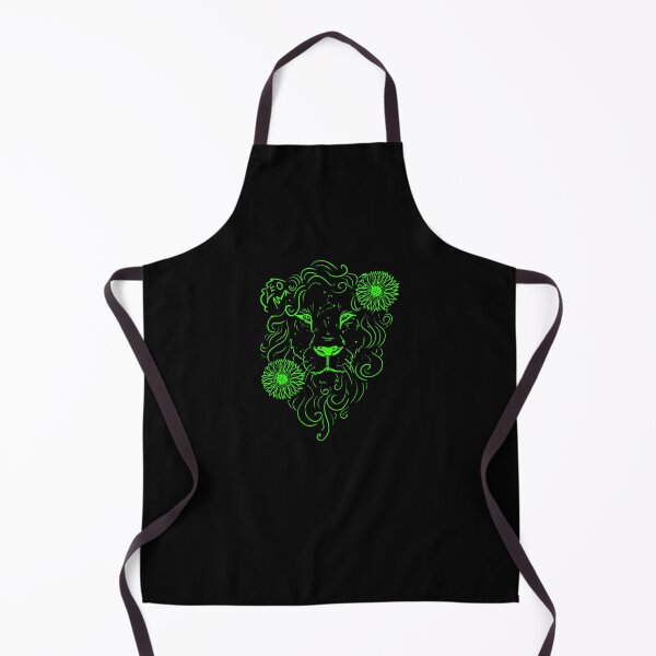 Item preview, Leo sunflower lion peridot green designed and sold by TheDoodlemancer.