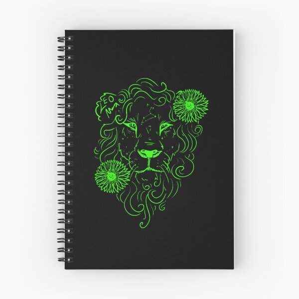 Item preview, Leo sunflower lion peridot green designed and sold by TheDoodlemancer.