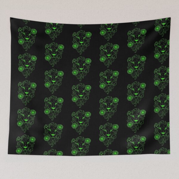 Item preview, Leo sunflower lion peridot green designed and sold by TheDoodlemancer.