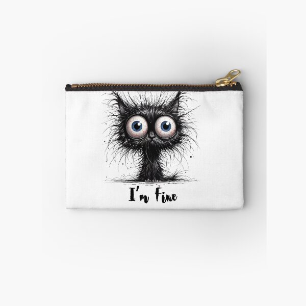 Item preview, Freaked Out Cat - I'm Fine designed and sold by TwoSpiralsDesigns.
