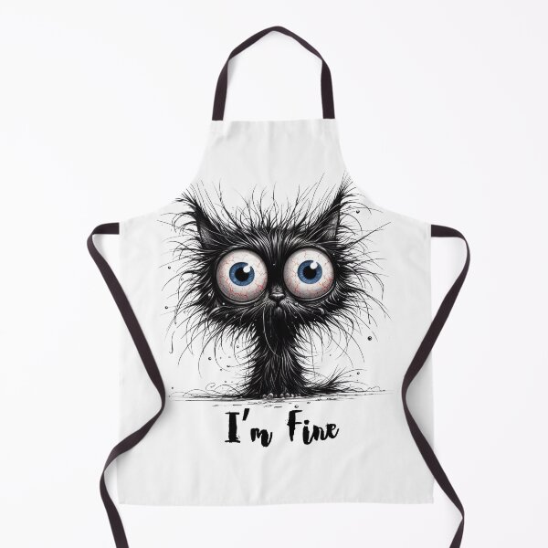 Item preview, Freaked Out Cat - I'm Fine designed and sold by TwoSpiralsDesigns.