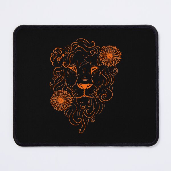Item preview, Leo sunflower lion warm orange designed and sold by TheDoodlemancer.