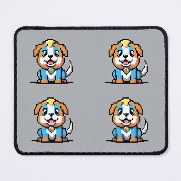 Aperçu de l'œuvre Chien mignon en pixel art créée et vendue par RJsphotography and More.