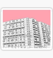 Park Hill Sheffield Pink Sticker