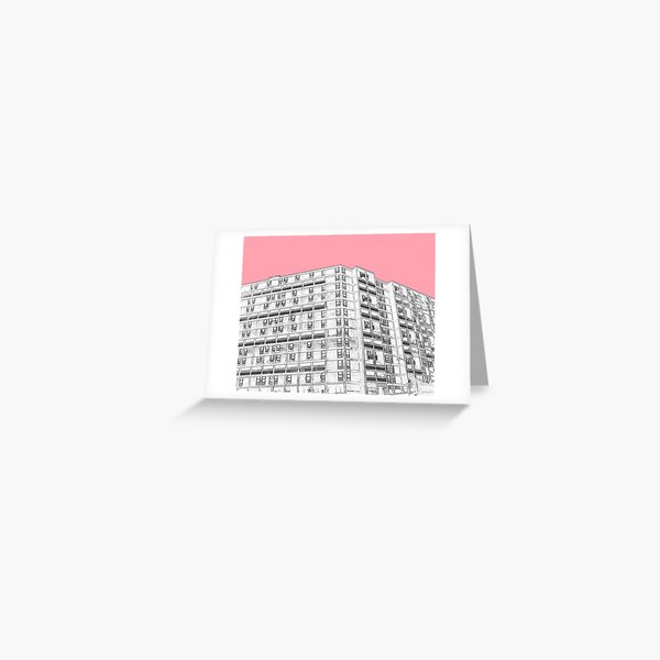 Park Hill Sheffield Pink Greeting Card