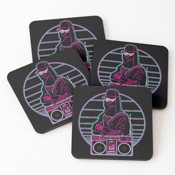 Item preview, Mona Lisa in the 80s - Neon Boom Box Retro designed and sold by therocketman.