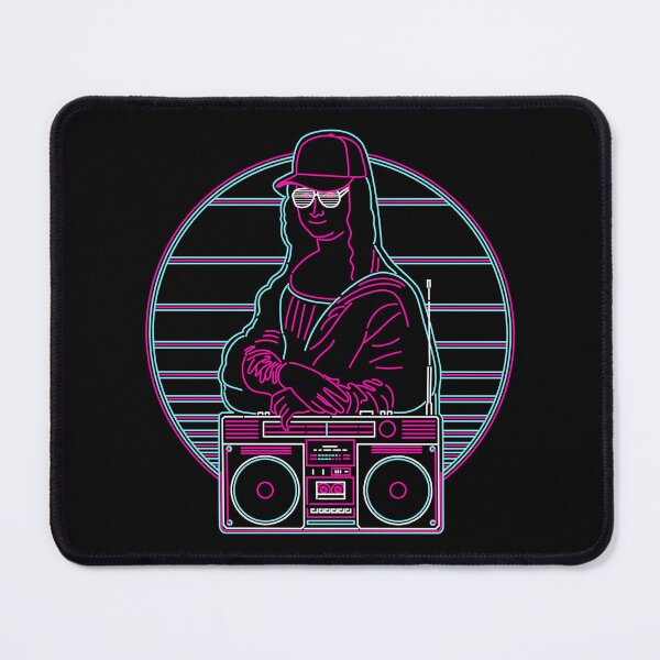 Item preview, Mona Lisa in the 80s - Neon Boom Box Retro designed and sold by therocketman.