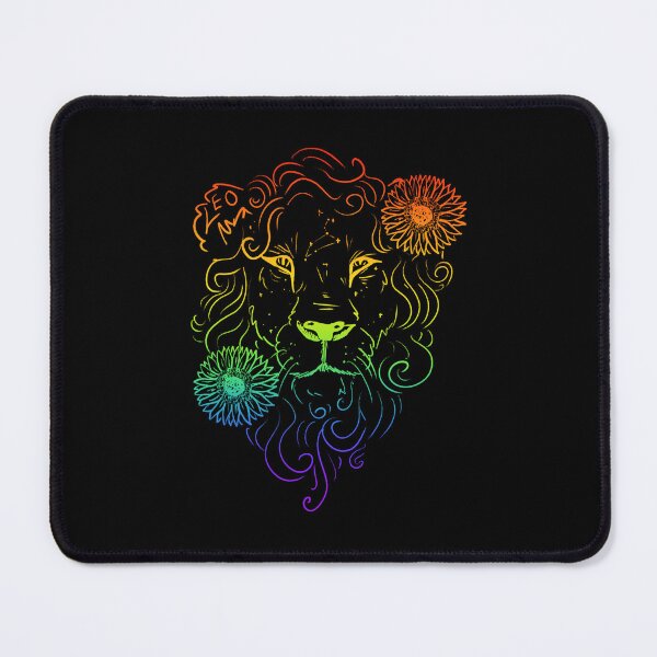 Item preview, Leo sunflower lion rainbow  designed and sold by TheDoodlemancer.