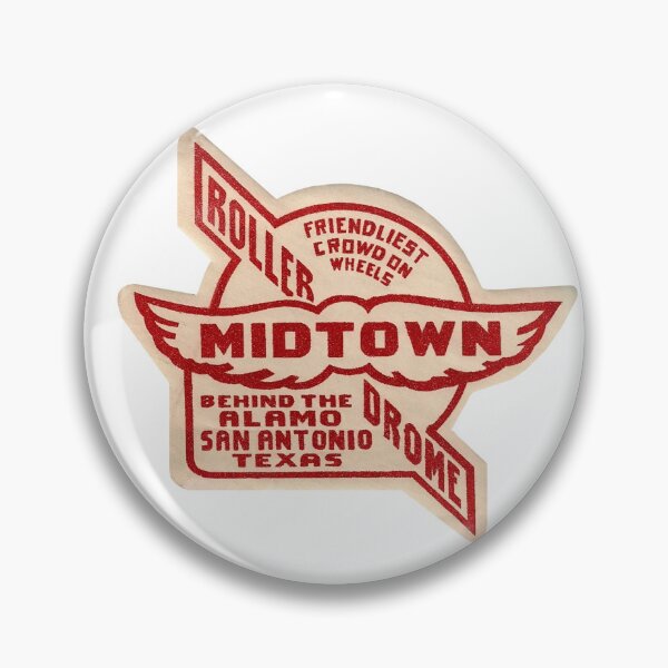 Artikelvorschau, Midtown Roller Drome San Antonio Texas Rollschuhbahn Aufkleber Aufkleber Label entworfen und verkauft von tislord.