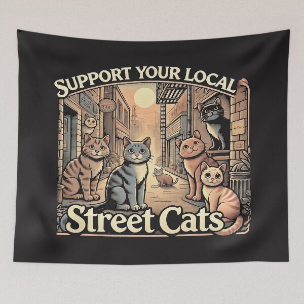 Item preview, Support Your Local Street Cats designed and sold by WeLoveCatss.