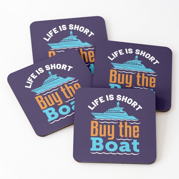 Item preview, Life Is Short Buy the Boat Funny Motor Boating Captain designed and sold by jaygo.