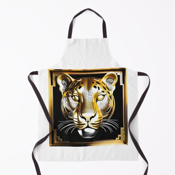 Item preview, Gold & Silver Leopard head designed and sold by Drone-tees.