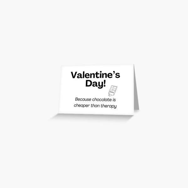 Item preview, Funny Valentine’s Day Chocolate Therapy Quote designed and sold by InfinitySparks.Art.