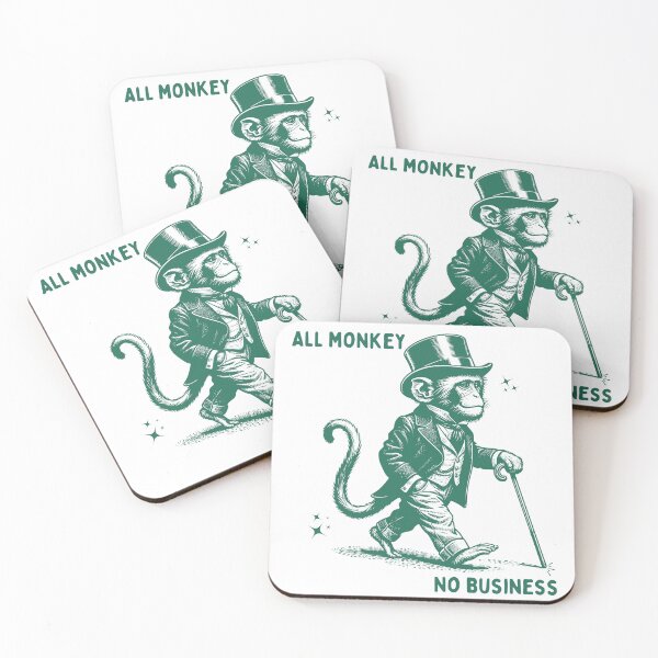 Item preview, All monkey no business designed and sold by Chaos Haven.
