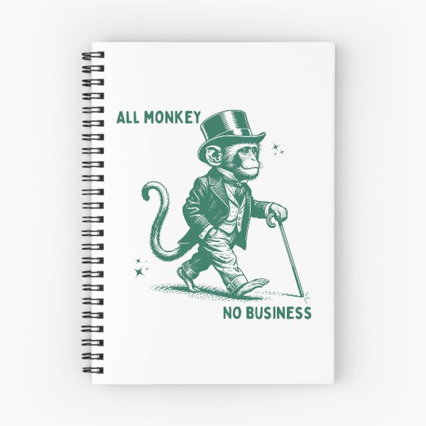 Item preview, All monkey no business designed and sold by Chaos Haven.