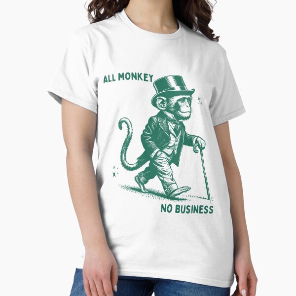 Item preview, All monkey no business designed and sold by Chaos Haven.