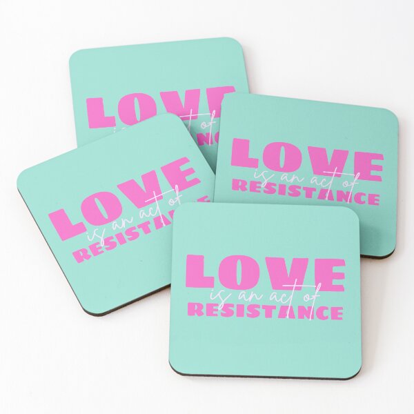 Item preview, Love is an act of resistance (green) designed and sold by DesignCollectiv.