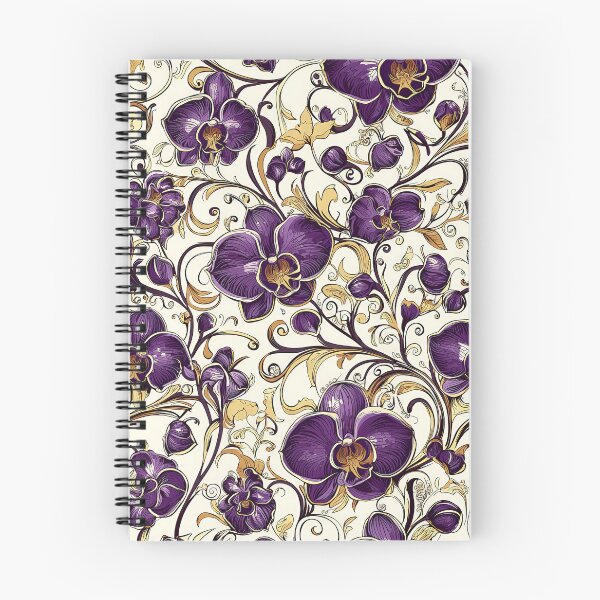 Item preview, Elegant Orchid Motif with Vintage Botanical Aesthetic designed and sold by Piotrek0001.