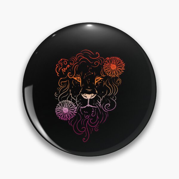 Item preview, sunflower lion lesbian sunset flag designed and sold by TheDoodlemancer.