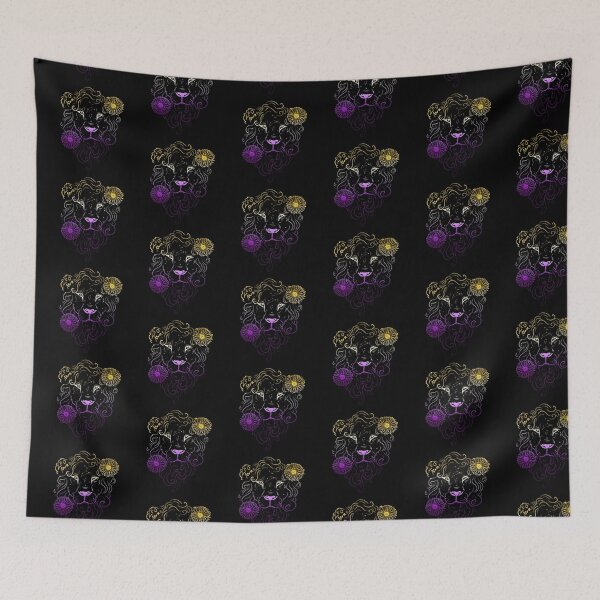 Item preview, sunflower lion non binary flag designed and sold by TheDoodlemancer.