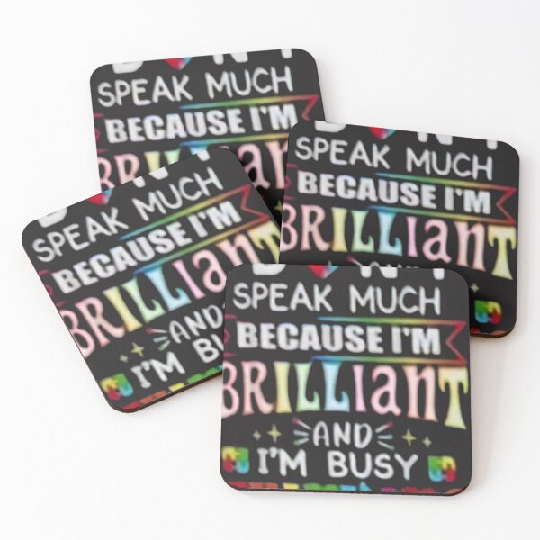 Item preview, I Dont Speak Much Brilliant Autism Autistic Boys Girls Gift  designed and sold by reves2021.