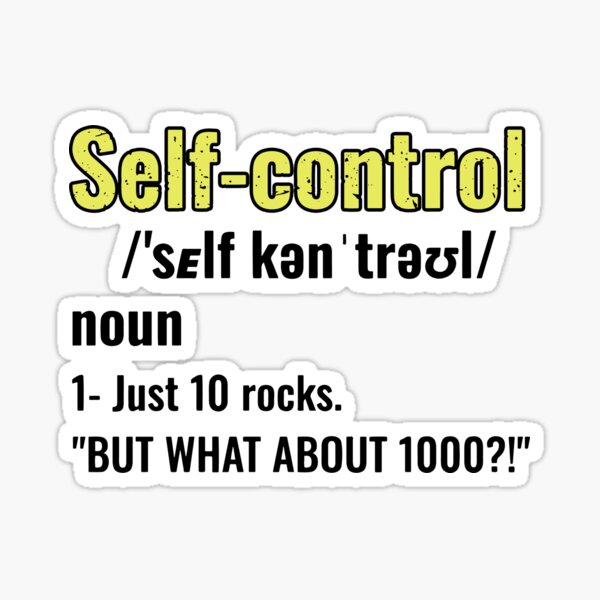 Item preview, Copy of Funny Rock Collector | Funny Self Control designed and sold by Ali sk54.