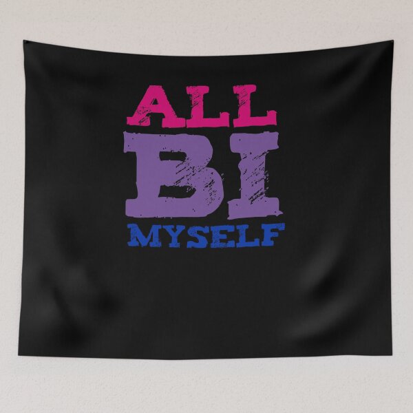 Item preview, All Bi Myself LGBT Bisexual Pride Bi T-Shirt designed and sold by LookTwice.