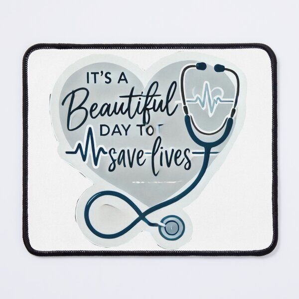 Item preview, It’s a beautiful day to save lives Grey’s Anatomy sticker. designed and sold by iiBellaArt.