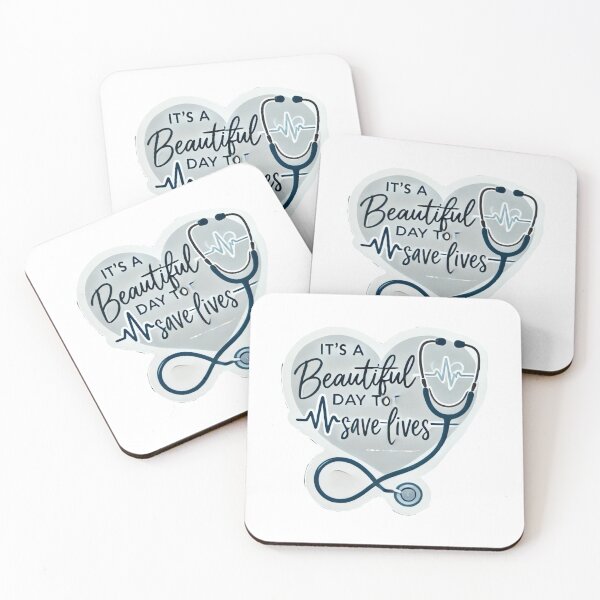 Item preview, It’s a beautiful day to save lives Grey’s Anatomy sticker. designed and sold by iiBellaArt.