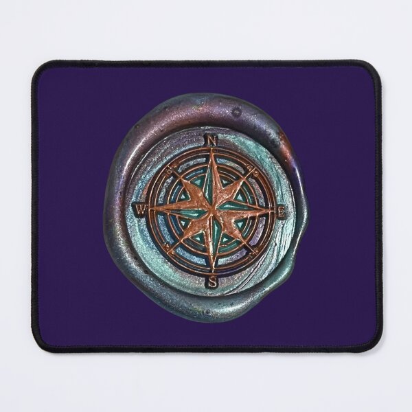 Item preview, Wax Seal - Compass, blue/bronze designed and sold by Elinda96.