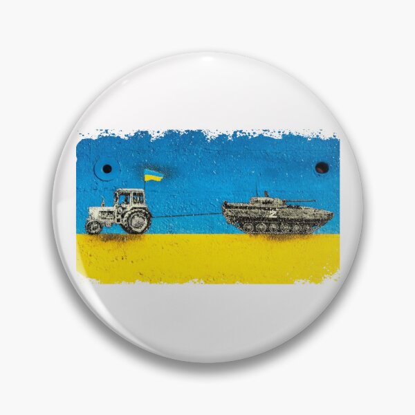 Item preview, Funny Ukrainian Farmer Pulling Tank with Tractor designed and sold by VISIONSTURME.