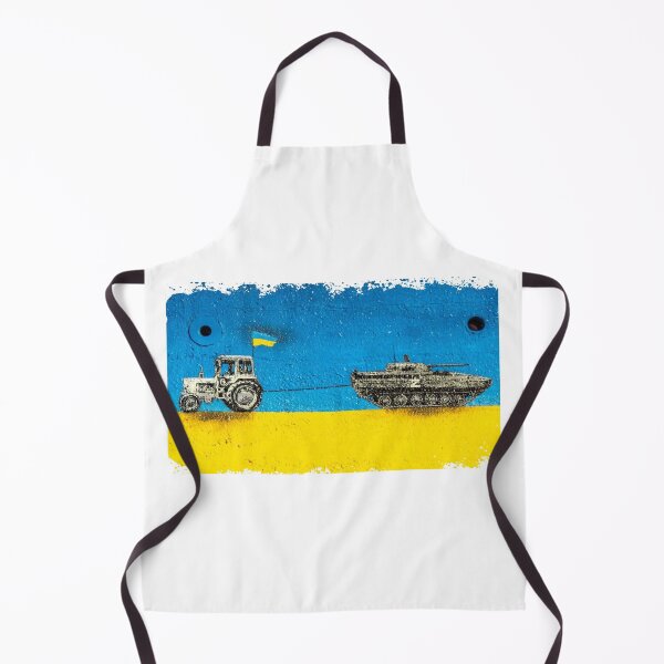 Item preview, Funny Ukrainian Farmer Pulling Tank with Tractor designed and sold by VISIONSTURME.