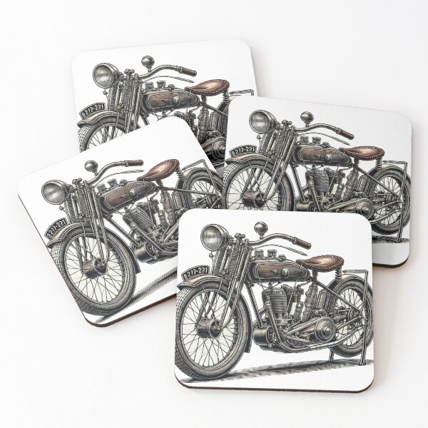 Item preview, Antic vintage motorcycle sticker Vtwin  designed and sold by vdt-shop.